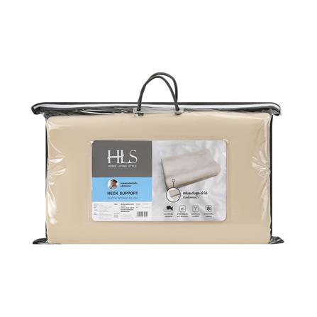 หมอนสุขภาพ ฟองน้ำ HOME LIVING STYLE JORDAN 14x24 นิ้ว สี LIGHT BROWN_4