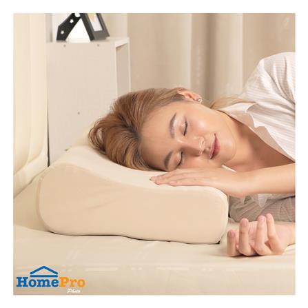 หมอนสุขภาพ ฟองน้ำ HOME LIVING STYLE JORDAN 14x24 นิ้ว สี LIGHT BROWN_5