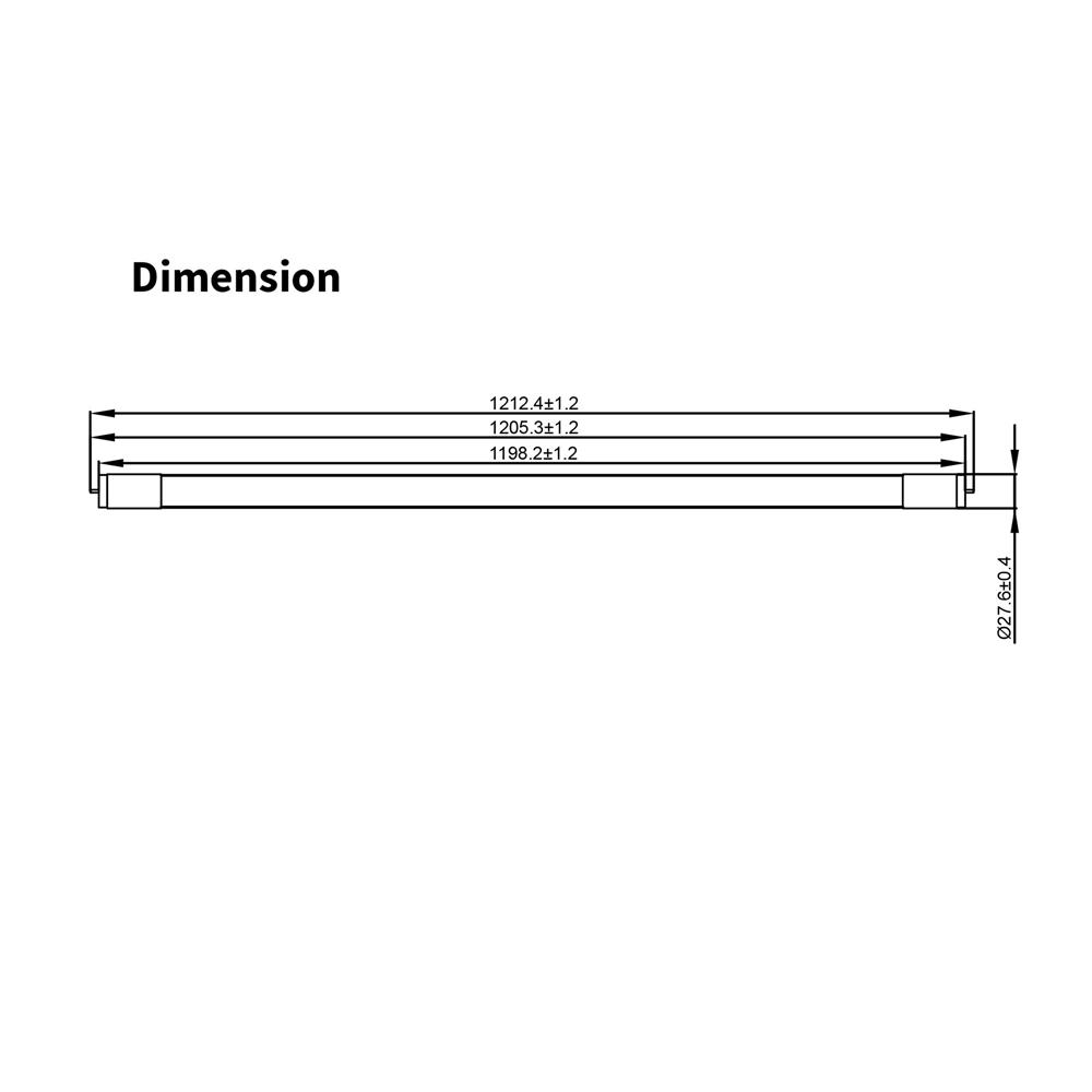 หลอด LED TOSHIBA T8 PREMIUM G7 SE 18 วัตต์ DAYLIGHT G13