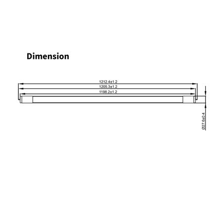 หลอด LED TOSHIBA T8 PREMIUM G7 SE 18 วัตต์ DAYLIGHT G13_2