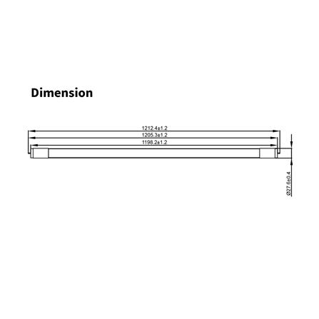 หลอด LED TOSHIBA T8 PREMIUM G7 SE 22 วัตต์ DAYLIGHT G13_2