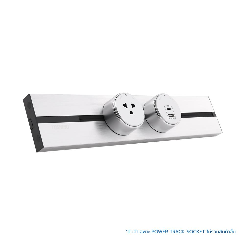 เต้ารับไร้สาย TOSHINO SK-16A 3600 วัตต์ สีเงิน