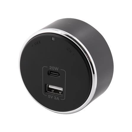 เต้ารับไร้สาย TOSHINO USB TYPE A/C SK-PD20WBK 3 แอมป์ 20 วัตต์ สีดำ_1