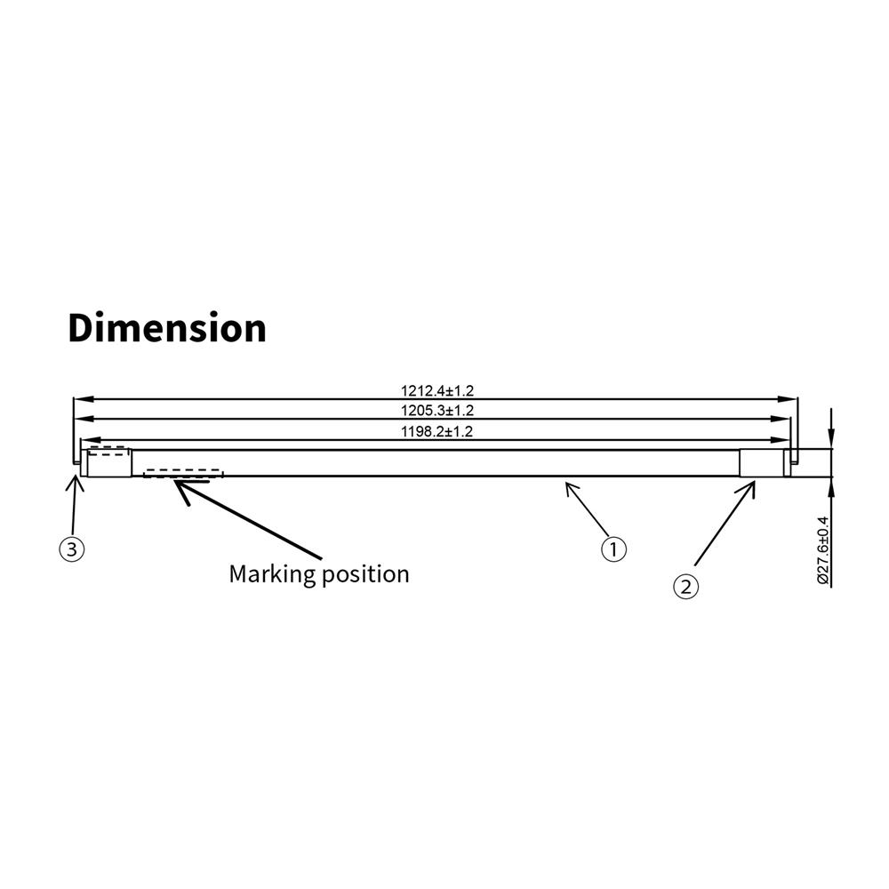 หลอด LED TOSHIBA T8 PREMIUM G7 SE 13 วัตต์ DAYLIGHT G13