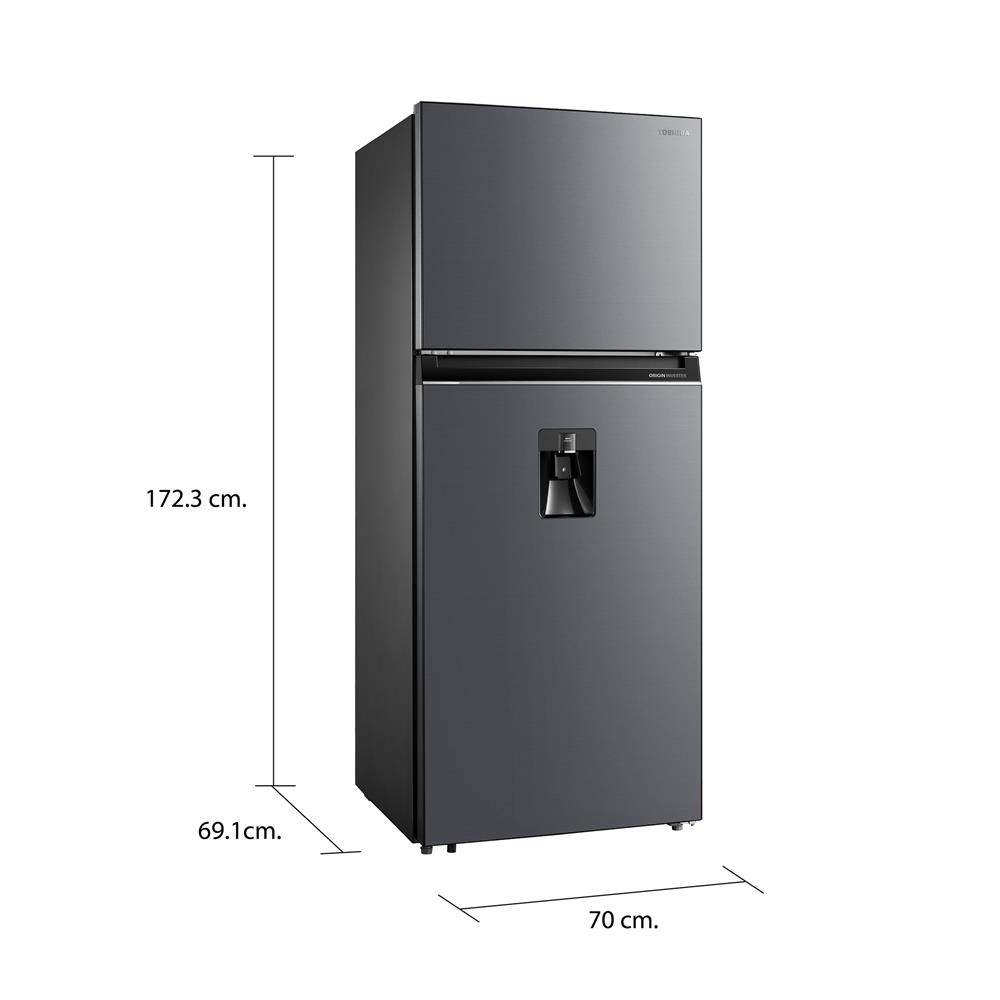 ตู้เย็น 2 ประตู TOSHIBA GR-RT535WEA-PMTH(06) 14.4 คิว สีเทา