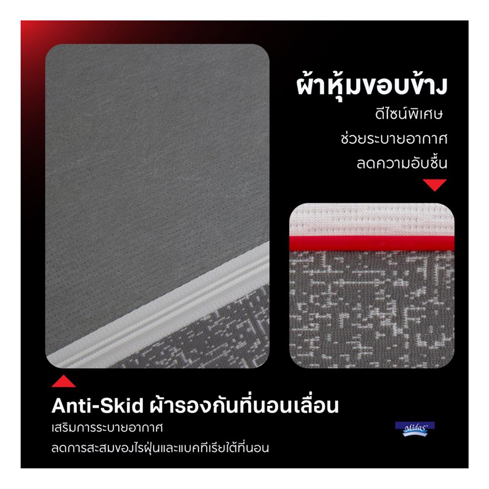 ที่นอน 5 ฟุต MIDAS LUMA ULTRA พร้อมหมอนหนุน 2 ใบ