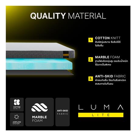 ที่นอน 6 ฟุต MIDAS LUMA LITE พร้อมหมอนหนุน 2 ใบ_4