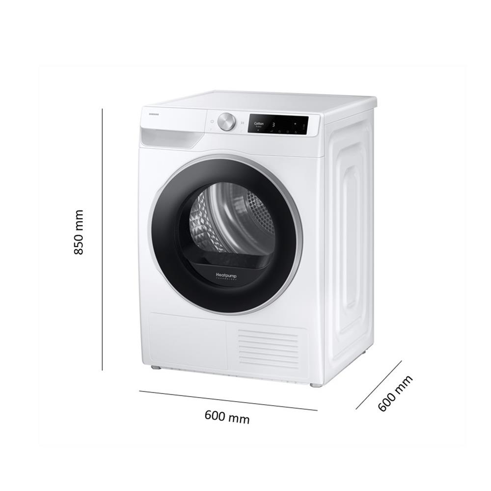 เครื่องอบผ้าฝาหน้า SAMSUNG DV90T6240LE/ST 9 กก. HEAT PUMP สีขาว