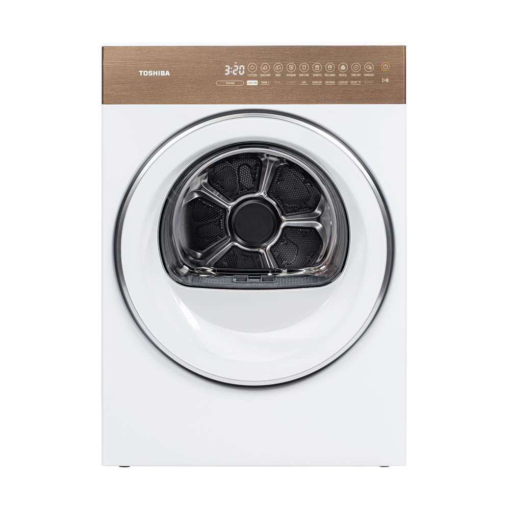 เครื่องอบผ้าฝาหน้า TOSHIBA TD-T37BS90HWT(WT) 8 กก. HEAT PUMP สีขาว