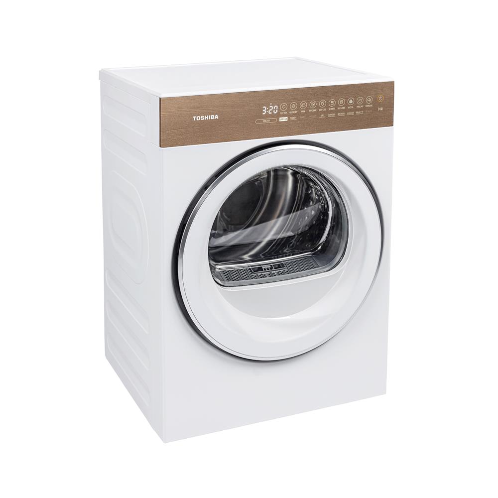เครื่องอบผ้าฝาหน้า TOSHIBA TD-T37BS90HWT(WT) 8 กก. HEAT PUMP สีขาว