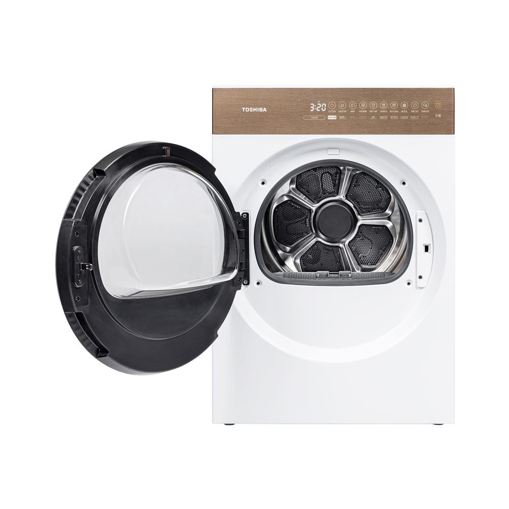 เครื่องอบผ้าฝาหน้า TOSHIBA TD-T37BS90HWT(WT) 8 กก. HEAT PUMP สีขาว