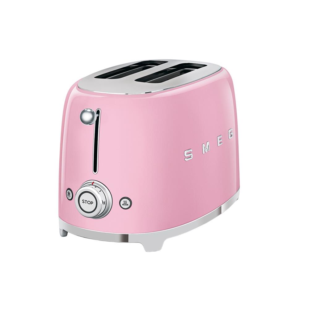 ชุดเซ็ตกาต้มน้ำและเครื่องปิ้งขนมปัง SMEG KLF03PKEU+TSF01PKEU สีชมพู