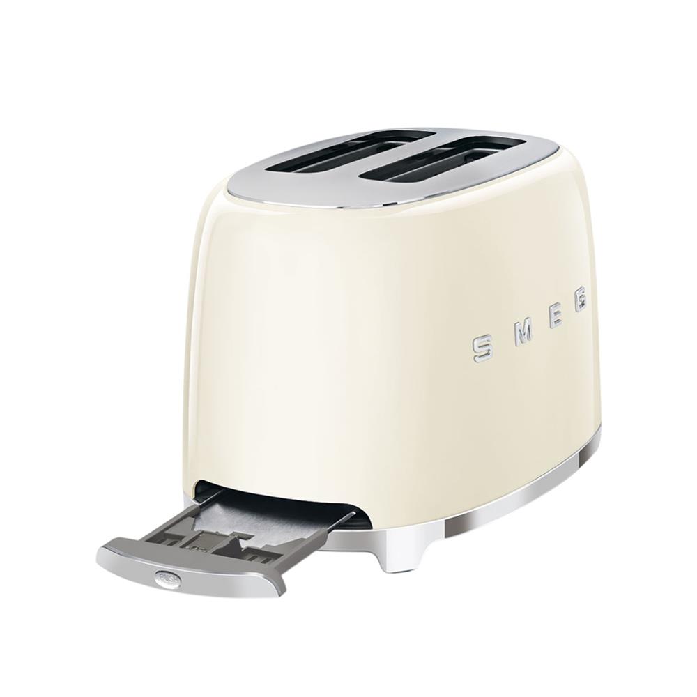 ชุดเซ็ตกาต้มน้ำและเครื่องปิ้งขนมปัง SMEG KLF03CREU+TSF01CREU สีครีม