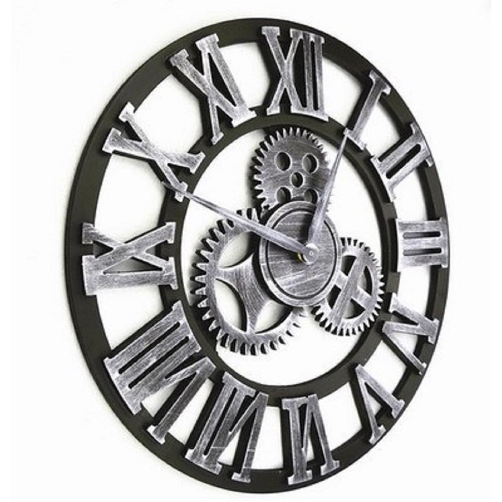 นาฬิกาแขวน INTERY C1038C012_10 19.68 นิ้ว สีเงิน