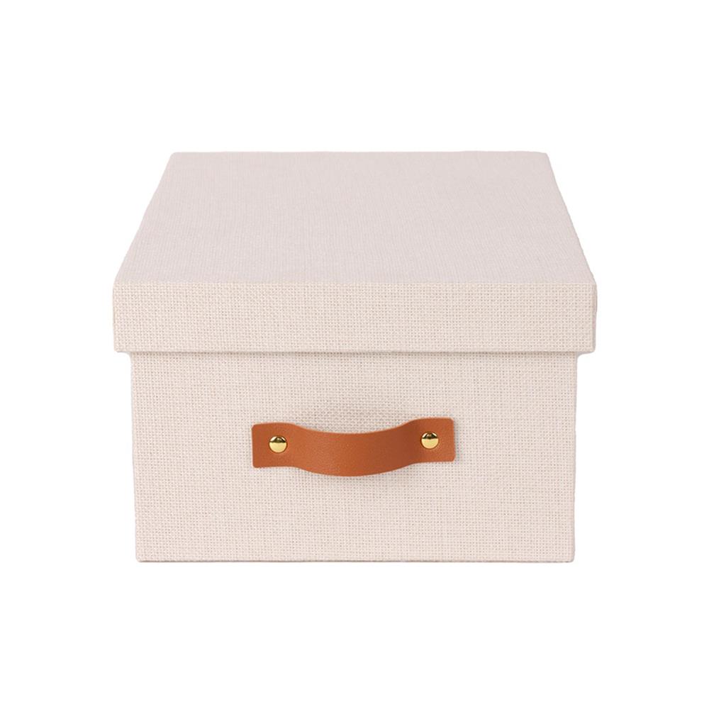 กล่องผ้ามีฝา STACKO COZY 21x31.7x13.3 ซม. สีเบจ