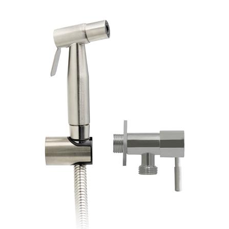 ชุดสายฉีดชำระพร้อมสต๊อปวาล์ว HONS RS-S01 สเตนเลส_1