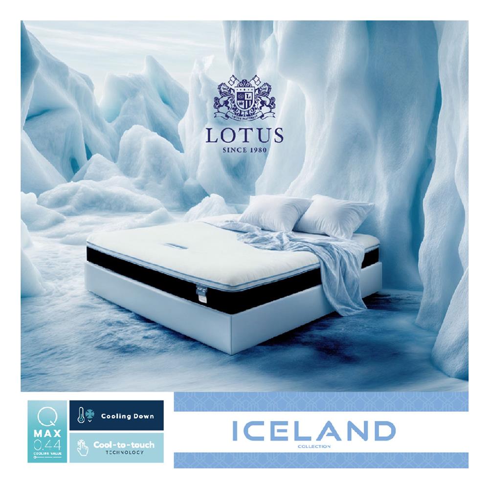 ที่นอน 3.5 ฟุต LOTUS ICELAND พร้อมหมอนหนุน 1 ใบ