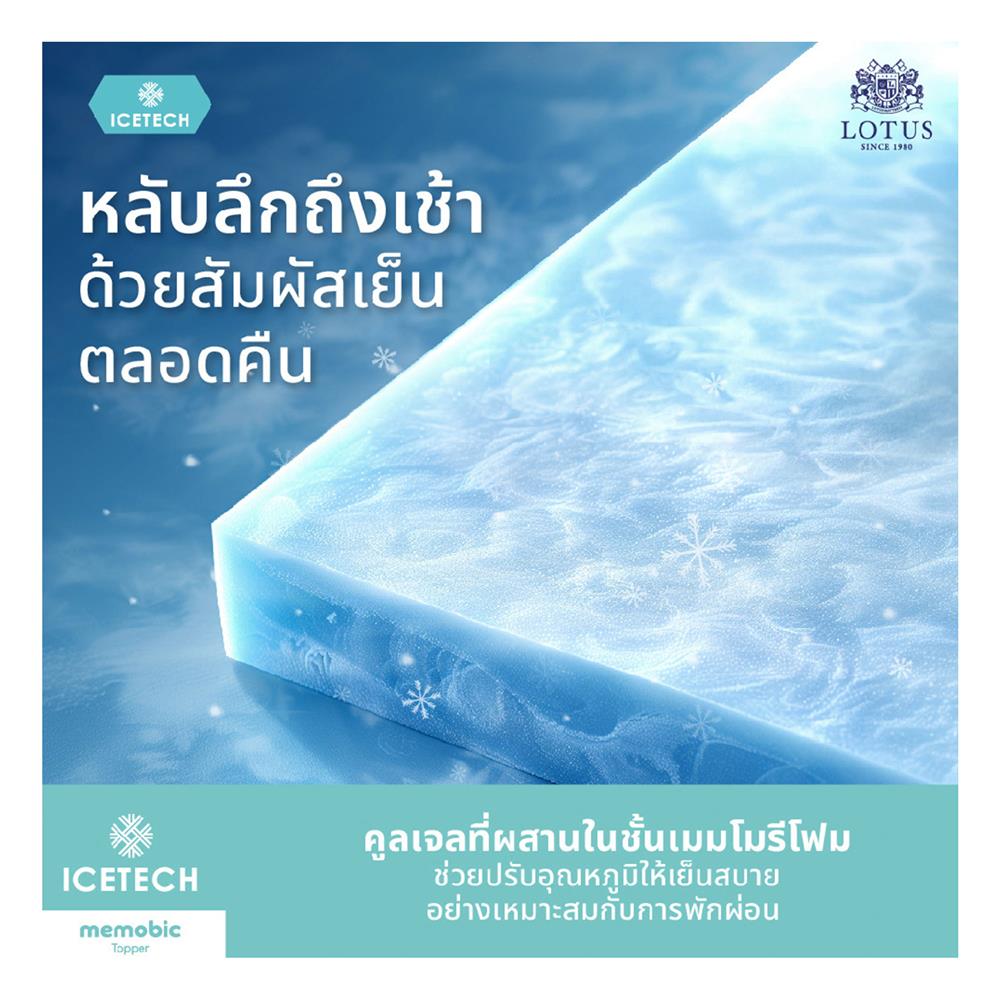 ที่นอน 3.5 ฟุต LOTUS ICELAND พร้อมหมอนหนุน 1 ใบ