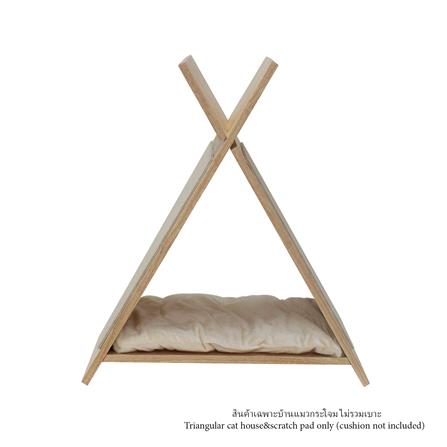 บ้านแมวทรงกระโจมพร้อมที่ลับเล็บ LUVORA CATHOME05W_1