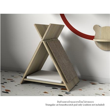 บ้านแมวทรงกระโจมพร้อมที่ลับเล็บ LUVORA CATHOME05W_7