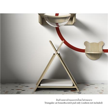 บ้านแมวทรงกระโจมพร้อมที่ลับเล็บ LUVORA CATHOME05W_8