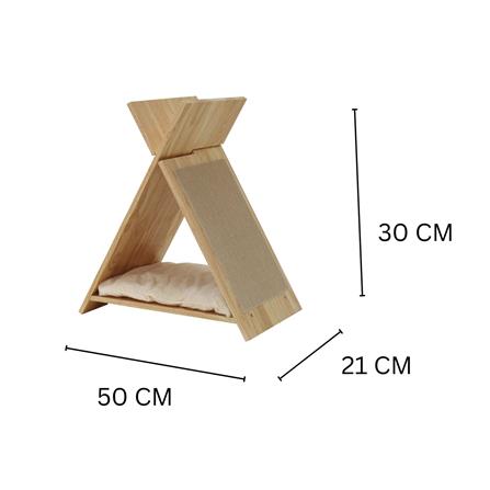 บ้านแมวทรงกระโจมพร้อมที่ลับเล็บ LUVORA CATHOME05W_10