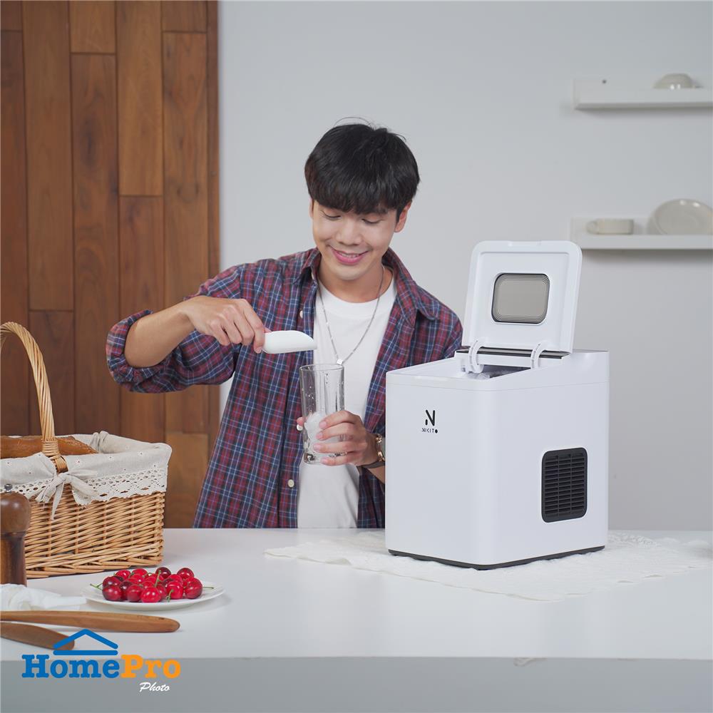 เครื่องทำน้ำแข็งอัตโนมัติ NIKITO NK-IMK สีขาว