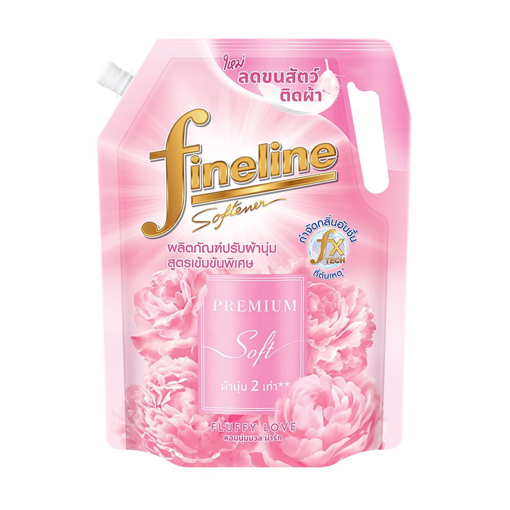 น้ำยาปรับผ้านุ่ม FINELINE PREMIUM SOFT 1 ลิตร กลิ่นฟลัฟฟี่ เลิฟ