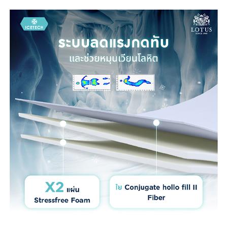 ที่นอน 5 ฟุต LOTUS ICELAND พร้อมหมอนหนุน 2 ใบ_5