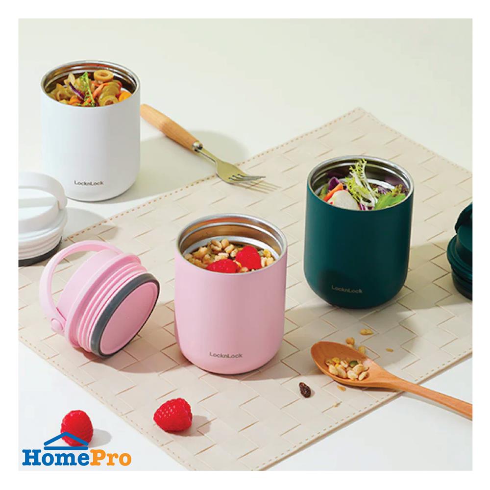 กระติกสุญญากาศ LOCKNLOCK METRO 300 มล. สีชมพู