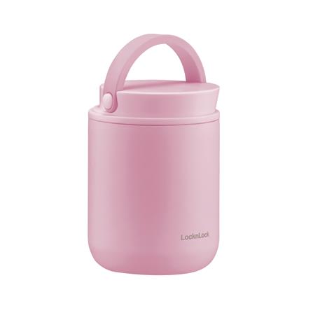 กระติกสุญญากาศ LOCKNLOCK METRO 300 มล. สีชมพู_0