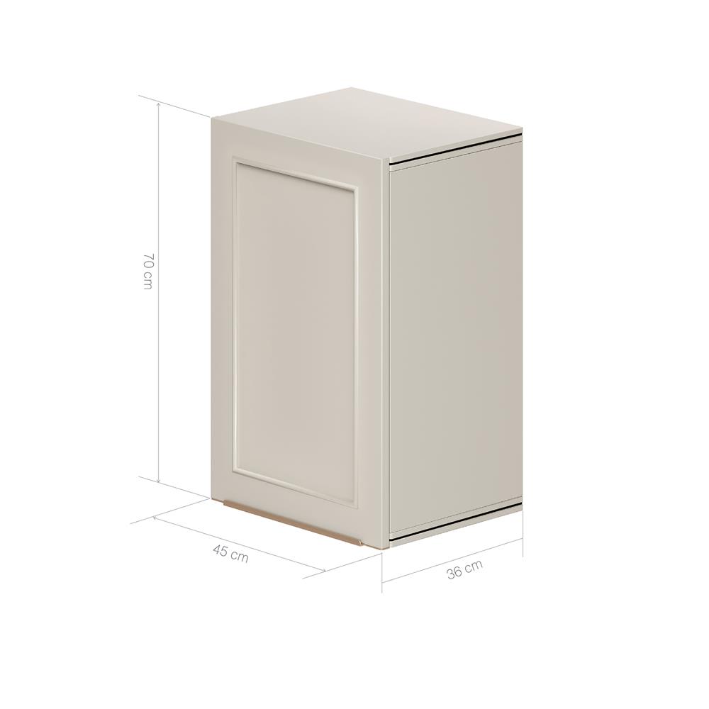 ตู้แขวนเดี่ยว KING PLATINUM65 - VENICE 45x70 ซม. สี THOFU