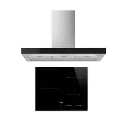 เตาฝัง+เครื่องดูดควัน SMEG SI1M7643B+KBT9L4VN_0