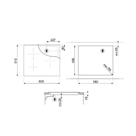 เตาฝัง+เครื่องดูดควัน SMEG SI1M7643B+KBT9L4VN_6