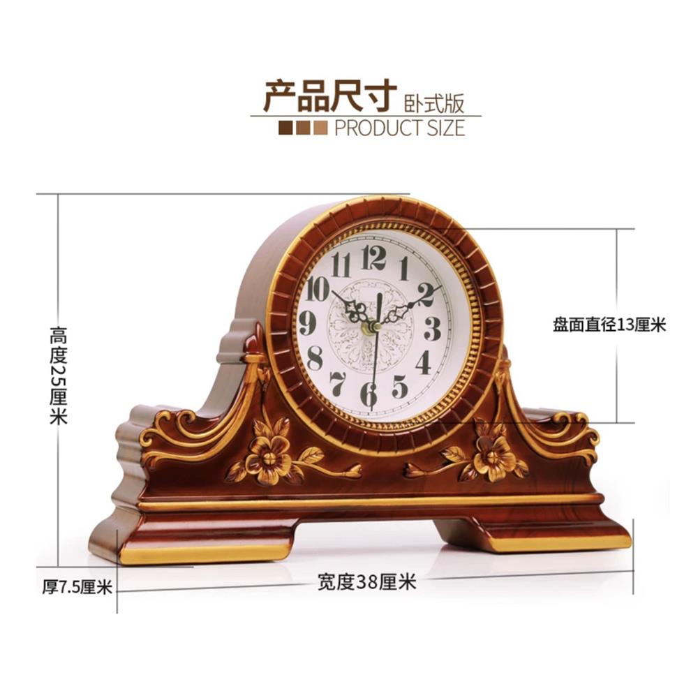 นาฬิกาตั้งโต๊ะ INTERY CT027C009_12 14.9X9.8 นิ้ว สีน้ำตาลอ่อน