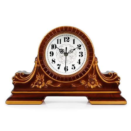 นาฬิกาตั้งโต๊ะ INTERY CT027C009_12 14.9X9.8 นิ้ว สีน้ำตาลอ่อน