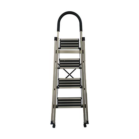 บันไดอะลูมิเนียมทรง A มีมือจับ MATALL 4 ขั้น สีแชมเปญ_3