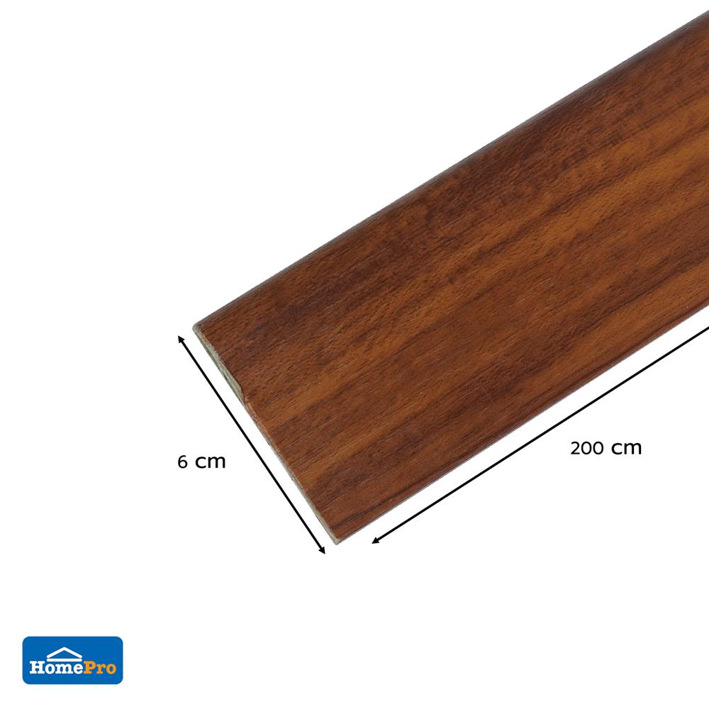 บัวพื้น PVC TARA 6x200x1.2 ซม. สีโอ๊ค