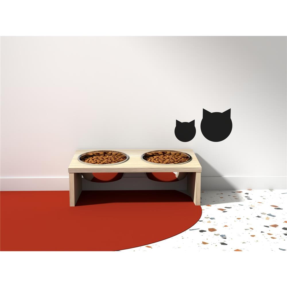 ชุดชามข้าวสัตว์เลี้ยง LUVORA CATASS08W