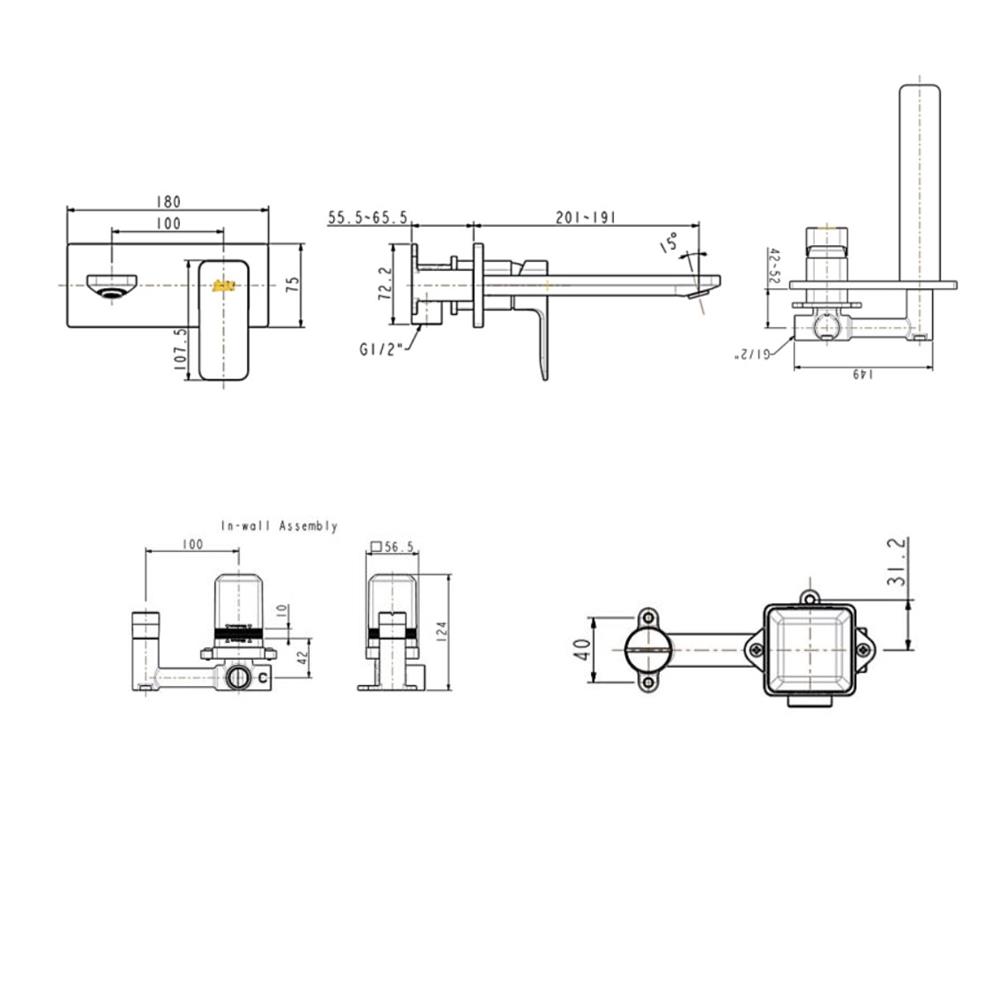 ก๊อกอ่างล้างหน้าผสม AMERICAN STANDARD A-1304-120B-BK