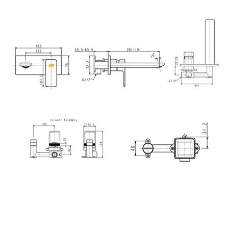 ก๊อกอ่างล้างหน้าผสม AMERICAN STANDARD A-1304-120B-BK_1