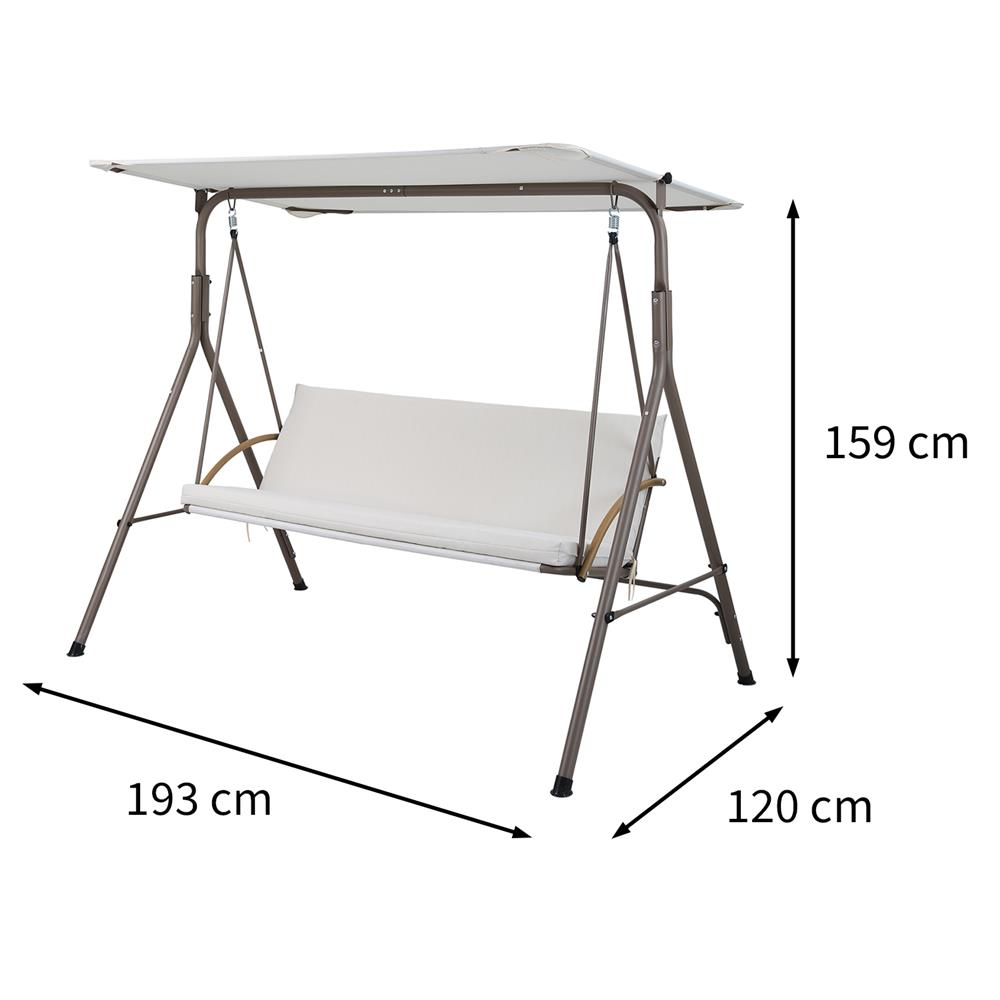 ชิงช้า 3 ที่นั่ง SPRING TOMMY สีเบจ