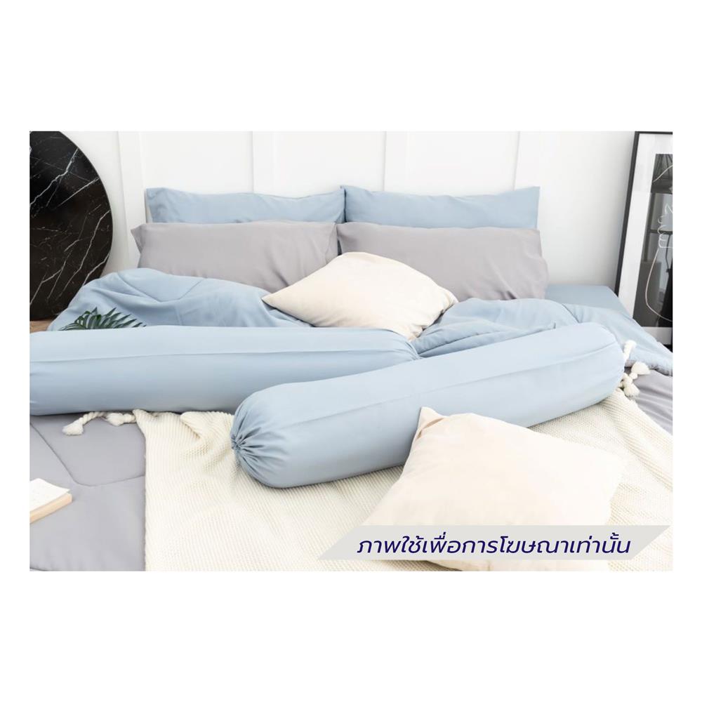 ชุดผ้าปูที่นอน 6 ฟุต (ชุด 6 ชิ้น) SANTA BEDDING สี LIGHT BLUE/LITGT GREY