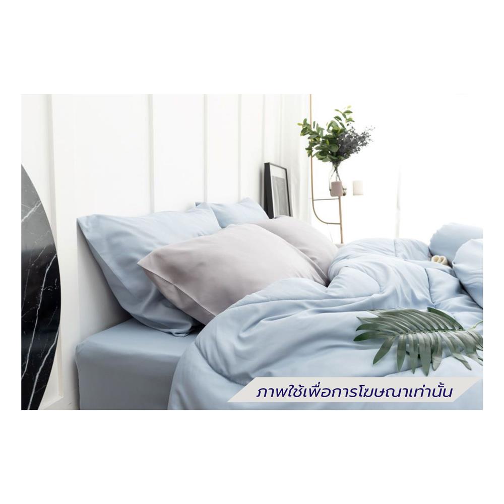ชุดผ้าปูที่นอน 6 ฟุต (ชุด 6 ชิ้น) SANTA BEDDING สี LIGHT BLUE/LITGT GREY