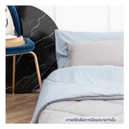 ชุดผ้าปูที่นอน 6 ฟุต (ชุด 6 ชิ้น) SANTA BEDDING สี LIGHT GREY/LIGHT BLUE_3