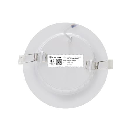 ดาวน์ไลท์ LED RACER QUALITY LUX RECESSED 4 นิ้ว 12 วัตต์ COOL WHITE สีขาว (1 แถม 1)_3