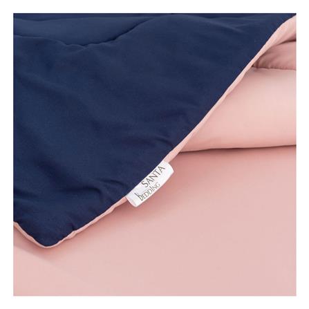 ชุดผ้าปูที่นอน 6 ฟุต (ชุด 6 ชิ้น) SANTA BEDDING สี PINK/NAVY BLUE_7