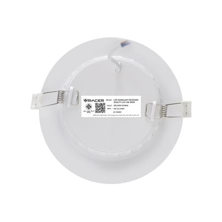 ดาวน์ไลท์ LED RACER QUALITY LUX RECESSED 4 นิ้ว 12 วัตต์ WARM WHITE สีขาว (1 แถม 1)_3
