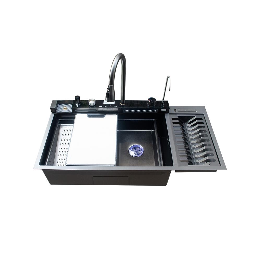 ซิงค์ฝัง 1 หลุม S-FLO NL0055 10050NT สีดำ_1