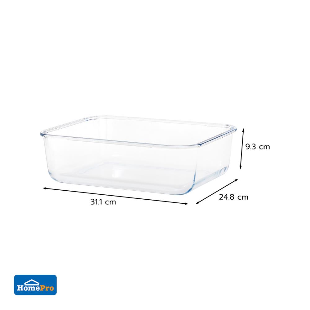 ชามแก้วเหลี่ยม KECH 4800 มล.